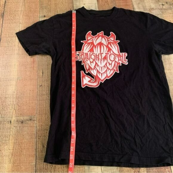 Straight to Ale men's size medium black logo Graphic short sleeve tshirt tee - Picture 3 of 6